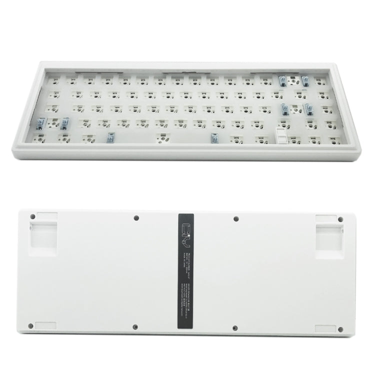 Hot Swap Shaft Wired RGB Back Light Customized Mechanical Keyboard Kit(White) by buy2fix