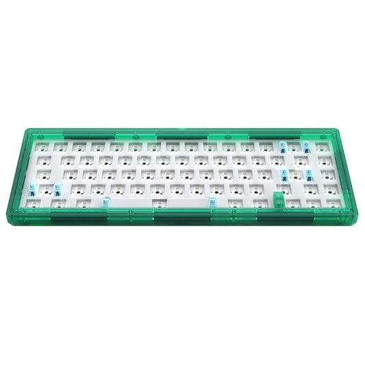 Hot Swap Shaft Wired RGB Back Light Customized Mechanical Keyboard Kit(Green Transparent) by buy2fix