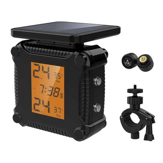 M8 Solar Motorcycle Tire Pressure Monitor Color Screen High Precision Sensor - Tire Pressure Gauges by buy2fix | Online Shopping UK | buy2fix