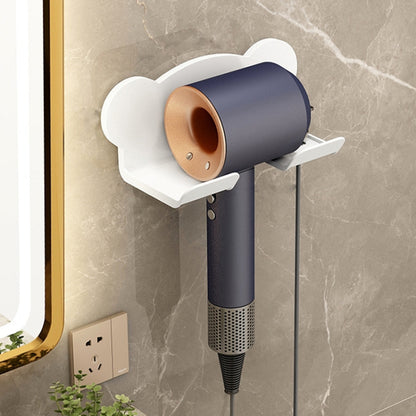 For Dyson Hair Dryer Wall-Mounted Holder Bathroom Shelf Storage Rack, Style:  Simple White - Hair Dryers & Accessories by buy2fix | Online Shopping UK | buy2fix