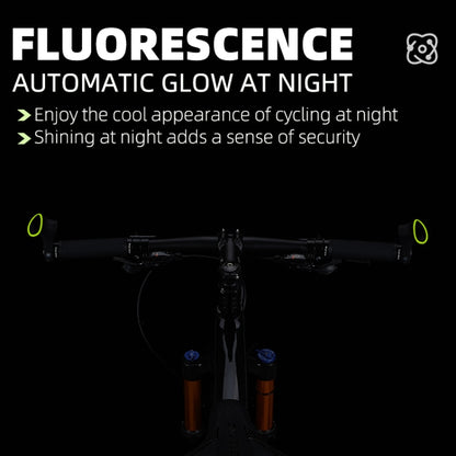 WEST BIKING Bike Cow Horns Fluorescent Deputy Handle Riding Equipment(Black) - Bicycle Grips by WEST BIKING | Online Shopping UK | buy2fix