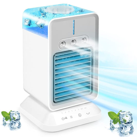 2600mAh USB Mini Desktop Spray Humidification Cooling Fan Home Air Conditioner Fan Cooler by buy2fix