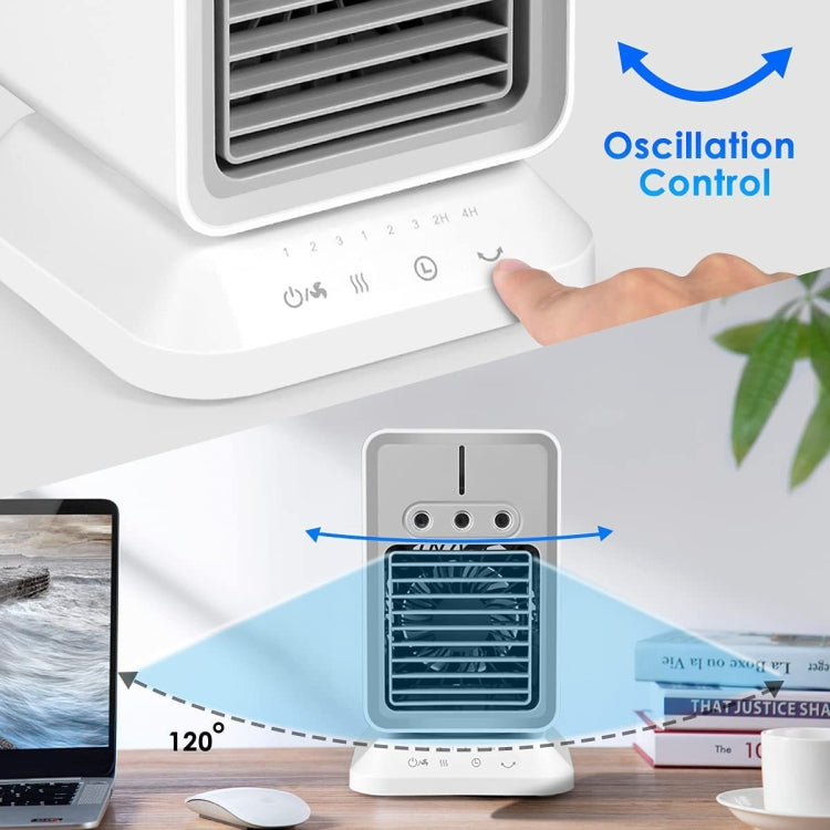 2600mAh USB Mini Desktop Spray Humidification Cooling Fan Home Air Conditioner Fan Cooler by buy2fix