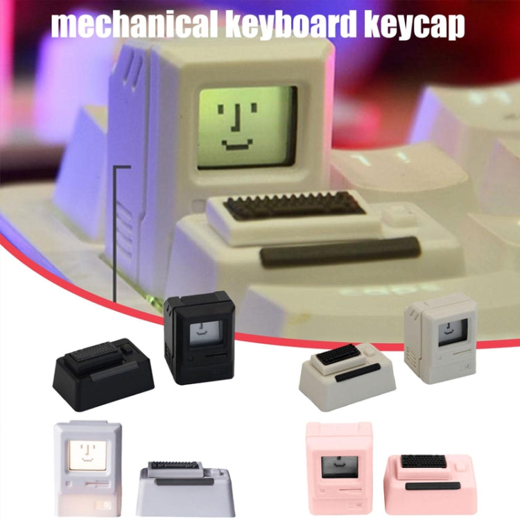 Mechanical Keyboard MAC Retro Light Transmission Keycap(Pink) by buy2fix