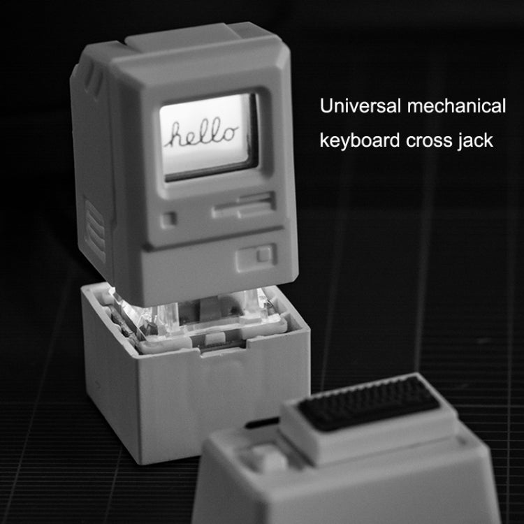 Mechanical Keyboard MAC Retro Light Transmission Keycap(Silver Gray) by buy2fix