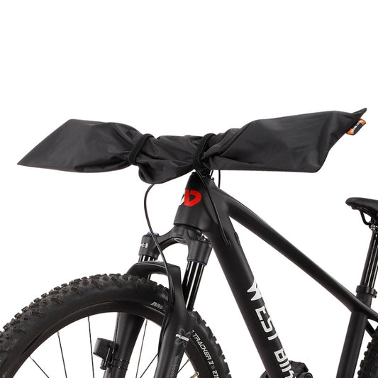 WEST BIKING Bicycle Handlebar Rain & Dust Protection Cover(Black) - Others by WEST BIKING | Online Shopping UK | buy2fix
