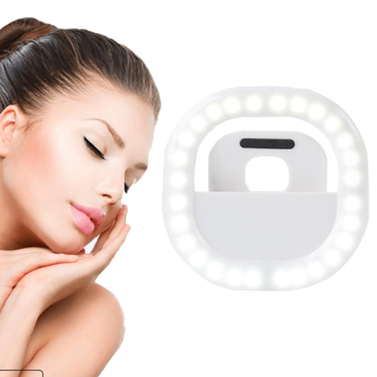 Mobile Phone Fill Light Rechargeable Clip Ring Selfie Light(Blue) - Ring Light by buy2fix | Online Shopping UK | buy2fix