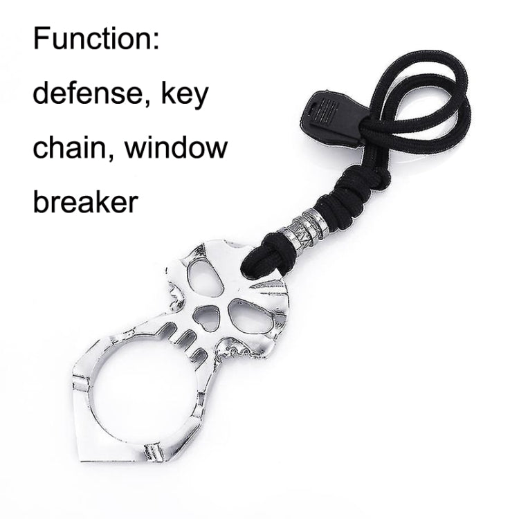 Rose Thorn Single Finger Buckle Self-defense Broken Window Keychain(Gold) by buy2fix