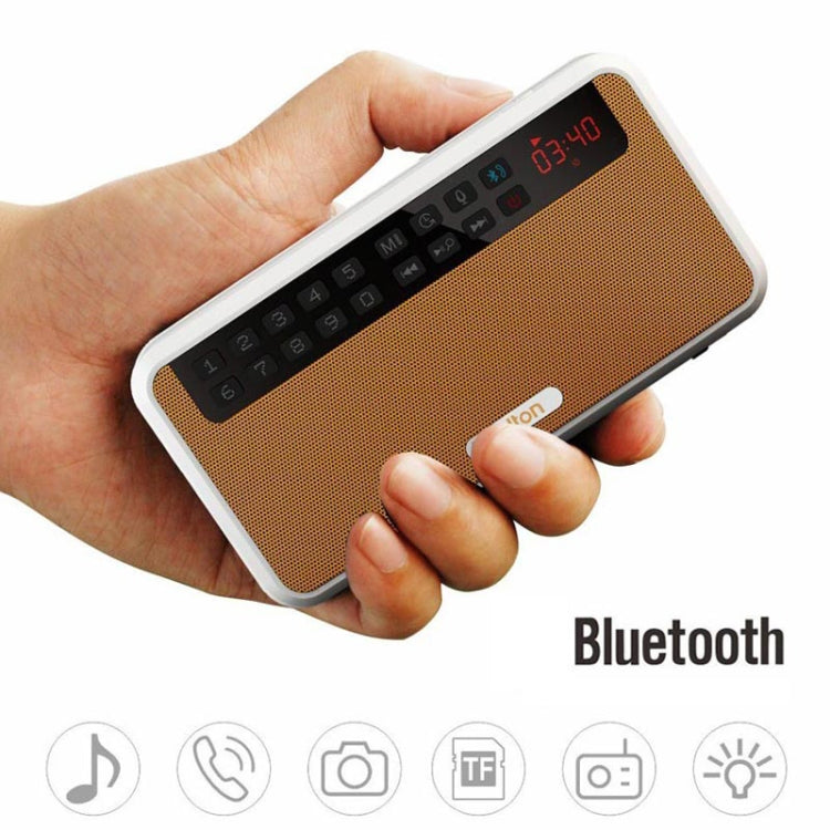 Rolton E500 Bluetooth Speaker 2.1-Channel Built-In Microphone Supports FM Radio(Green) - Mini Speaker by Rolton | Online Shopping UK | buy2fix