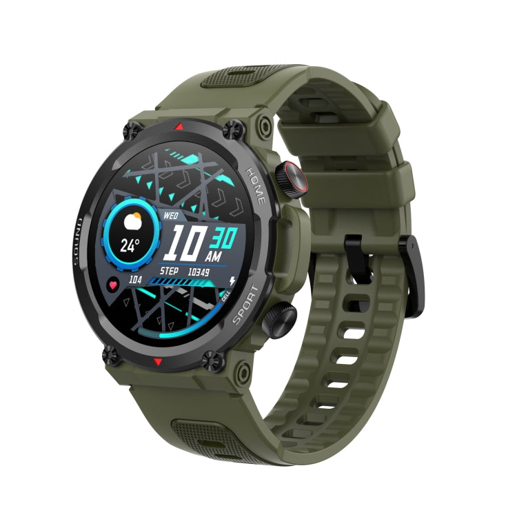 S56T Heart Rate/Blood Oxygen/Sleep Monitoring Bluetooth Call Outdoor Waterproof Smart Watch(Green) by buy2fix