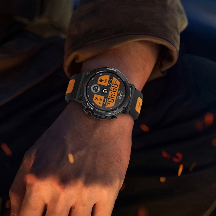 S56T Heart Rate/Blood Oxygen/Sleep Monitoring Bluetooth Call Outdoor Waterproof Smart Watch(Black) by buy2fix