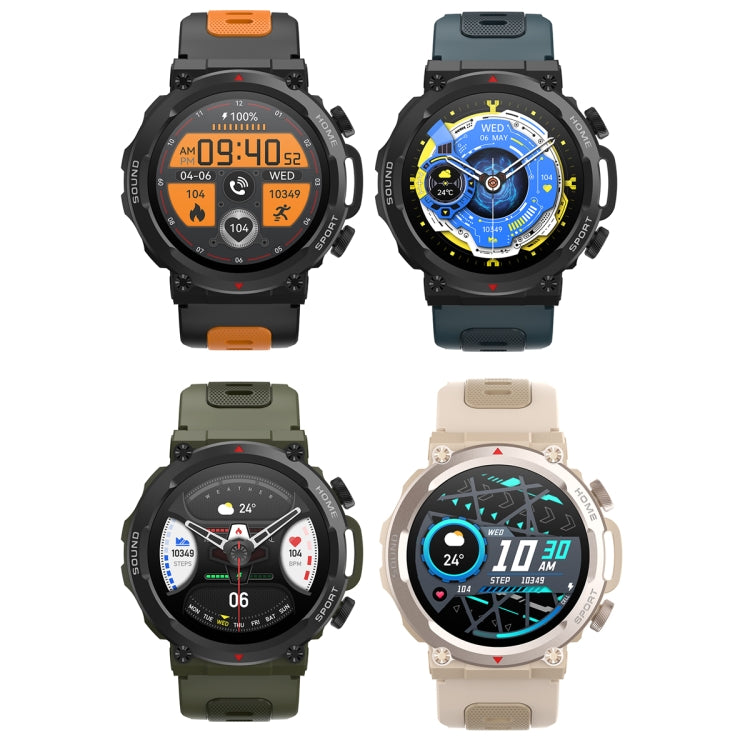 S56T Heart Rate/Blood Oxygen/Sleep Monitoring Bluetooth Call Outdoor Waterproof Smart Watch(Black) by buy2fix