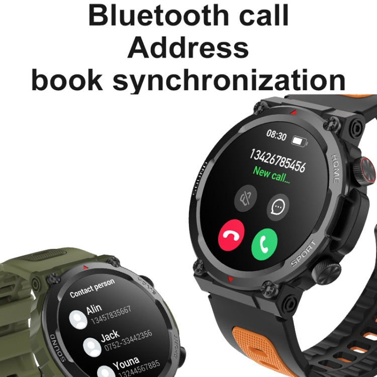 S56T Heart Rate/Blood Oxygen/Sleep Monitoring Bluetooth Call Outdoor Waterproof Smart Watch(Blue) by buy2fix