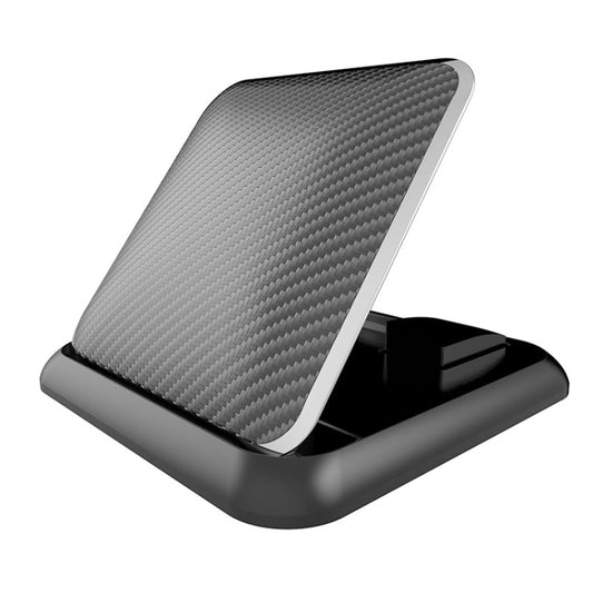 Car Mobile Phone Holder Carbon Fiber Pattern Silicone Dashboard Holder(Black) - Universal Car Holders by buy2fix | Online Shopping UK | buy2fix