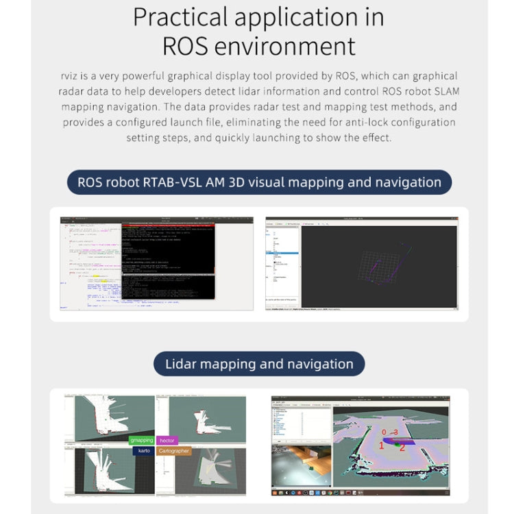 Yahboom Lidar ROS2 Robot SLAM Mapping Navigation Ranging TOF(MS200) by Yahboom