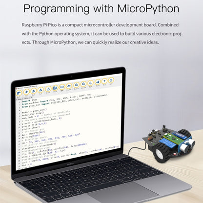 Yahboom Python Programming Smart Car Development Board Kit For Raspberry Pi Pico(Pico Robot) - Robotics Accessories by Yahboom | Online Shopping UK | buy2fix