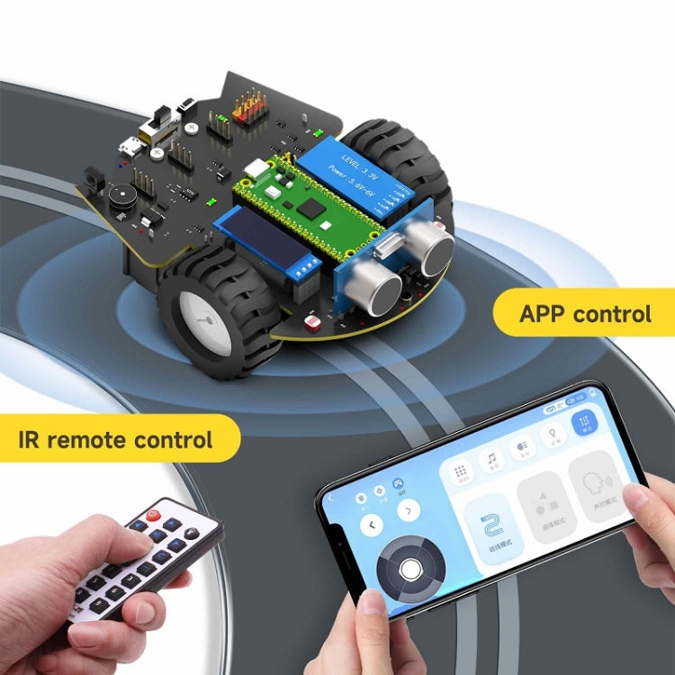 Yahboom Python Programming Smart Car Development Board Kit For Raspberry Pi Pico(Pico Robot) - Robotics Accessories by Yahboom | Online Shopping UK | buy2fix