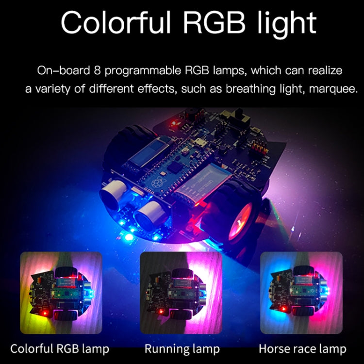 Yahboom Python Programming Smart Car Development Board Kit For Raspberry Pi Pico(Pico Robot) - Robotics Accessories by Yahboom | Online Shopping UK | buy2fix