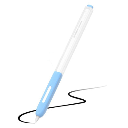 For Apple Pencil 2 Non-Slip Anti-Fall Translucent Segmented Pen Case(Sky Blue) - Pencil Accessories by buy2fix | Online Shopping UK | buy2fix