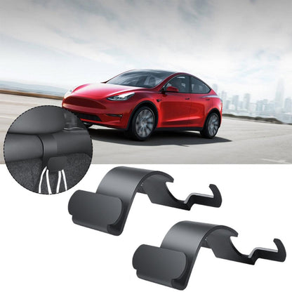 For Tesla Model Y 1pair Rear Trunk Hook Bag Umbrella Hanger by buy2fix