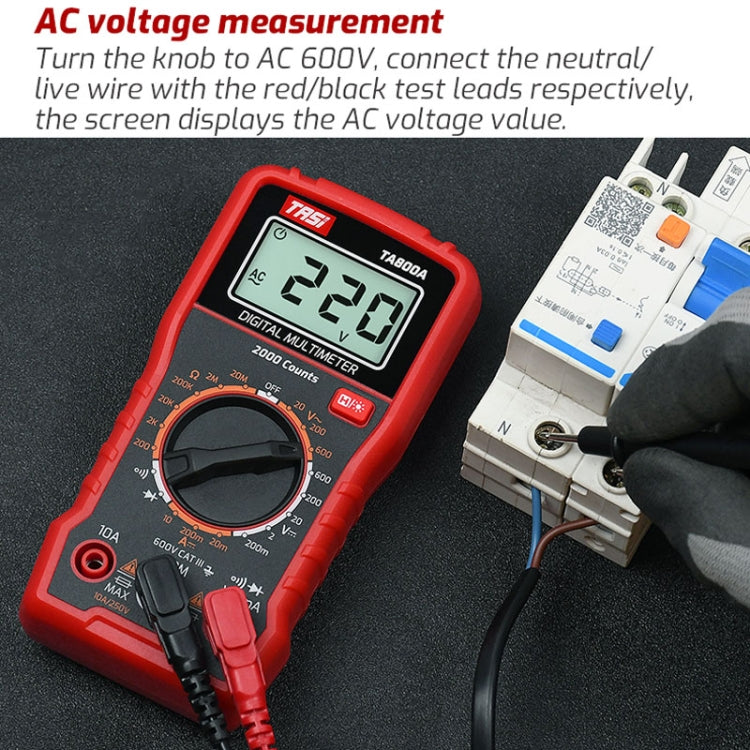 TASI TA800A Universal Meter Digital High Precision Full-Automatic Meter - Digital Multimeter by TASI | Online Shopping UK | buy2fix