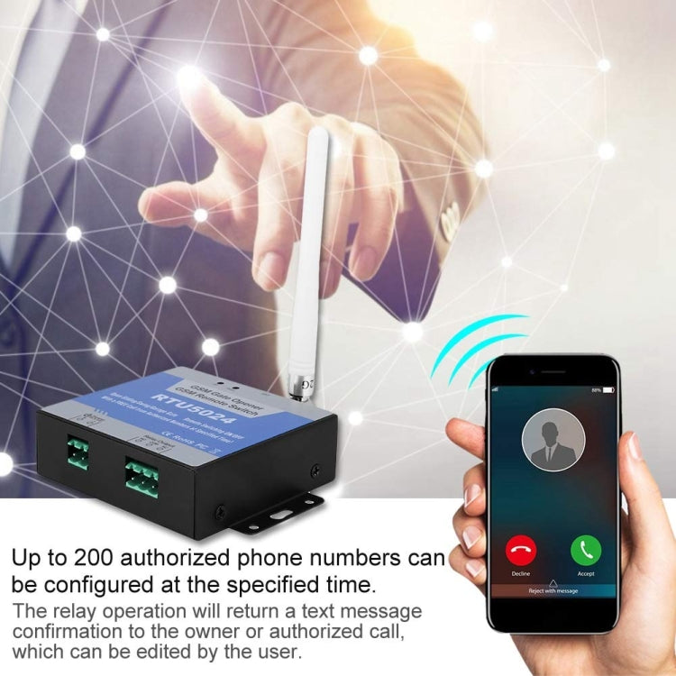 RTU5024 3G/GSM Gate Opener Module Relay Switch Remote Access Control - Module by buy2fix | Online Shopping UK | buy2fix