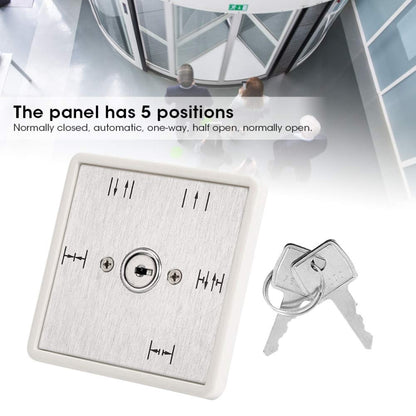 5 Position Key Switch Automatic Door Access Control - Switch by buy2fix | Online Shopping UK | buy2fix