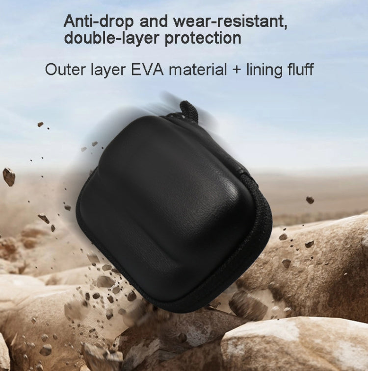 For Insta360 GO 3 Mini Body Bag Portable Storage Bag With Carabiner(Black) by buy2fix