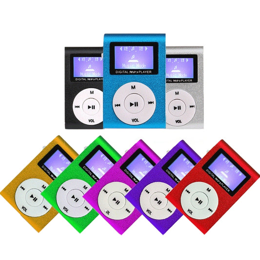 Mini Lavalier Metal MP3 Music Player with Screen, Style: with Earphone+Cable(Purple) - MP3 Player by buy2fix | Online Shopping UK | buy2fix