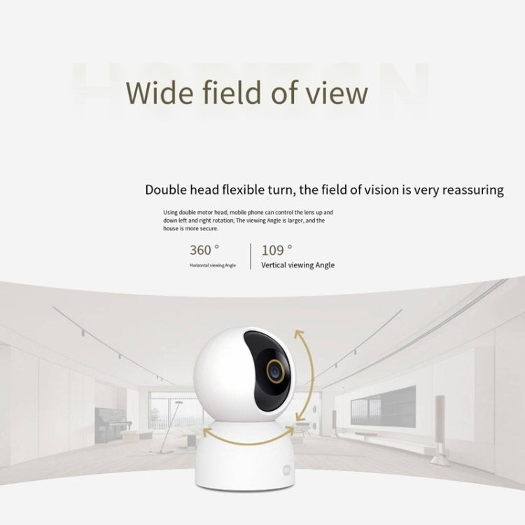 Original Xiaomi Mijia Smart Camera 3 PTZ Version 3K AI Detection Baby Monitor 5MP 360 Degree View Webcam Day & Night Work Infrared Night Vision, With US Plug Adapter(White) - Wireless Camera by Xiaomi | Online Shopping UK | buy2fix