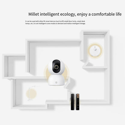Original Xiaomi Mijia Smart Camera 3 PTZ Version 3K AI Detection Baby Monitor 5MP 360 Degree View Webcam Day & Night Work Infrared Night Vision, With US Plug Adapter(White) - Wireless Camera by Xiaomi | Online Shopping UK | buy2fix