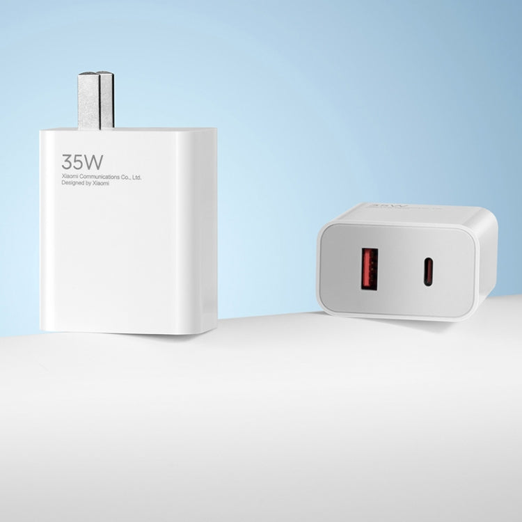 Original Xiaomi 35W USB-C+USB-A Fast Charge Portable Dual Port Charger(1C+1A), US Plug(White) - USB Charger by Xiaomi | Online Shopping UK | buy2fix