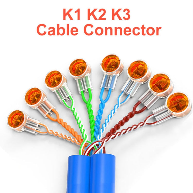 K2 100pcs /Pack Network Cable Telephone Line Connector Moisture-Proof Waterproof Wiring Terminals by buy2fix
