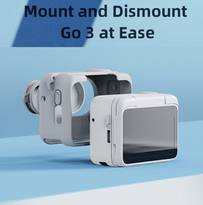 For Insta360 GO 3 AMagisn Silicone Body Cover Protective Case With Lanyard(Blue) by aMagisn