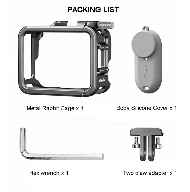 For Insta360 GO 3 aMagisn Metal Rabbit Cage Protection Bezel Accessories by aMagisn