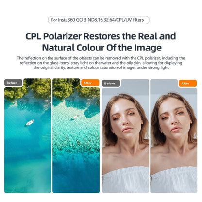 For Insta360 GO 3 / Go 2 AMagisn Lens Filters Waterproof Filter, Spec: ND8 by aMagisn