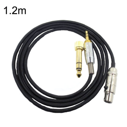 1.2m For K240 / K141 / K271 / K702 / Q701 / K712 Headphone Cable Mini Cartoon Head Upgrade Line(Black) - Headset Accessories by buy2fix | Online Shopping UK | buy2fix