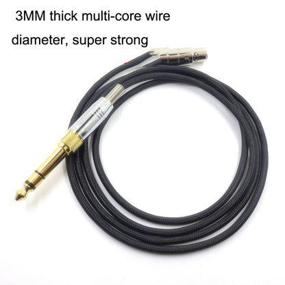 1.2m For K240 / K141 / K271 / K702 / Q701 / K712 Headphone Cable Mini Cartoon Head Upgrade Line(Black) - Headset Accessories by buy2fix | Online Shopping UK | buy2fix