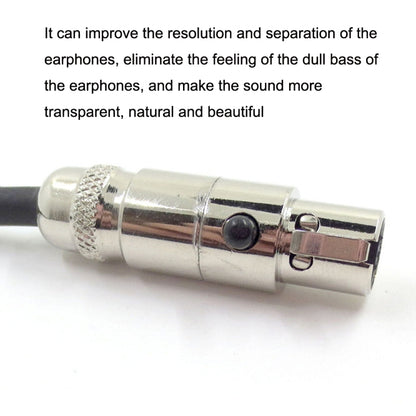 2m For K240 / K141 / K271 / K702 / Q701 / K712 Headphone Cable Mini Cartoon Head Upgrade Line(Black) - Headset Accessories by buy2fix | Online Shopping UK | buy2fix