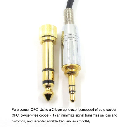 2m For K240 / K141 / K271 / K702 / Q701 / K712 Headphone Cable Mini Cartoon Head Upgrade Line(Black) - Headset Accessories by buy2fix | Online Shopping UK | buy2fix