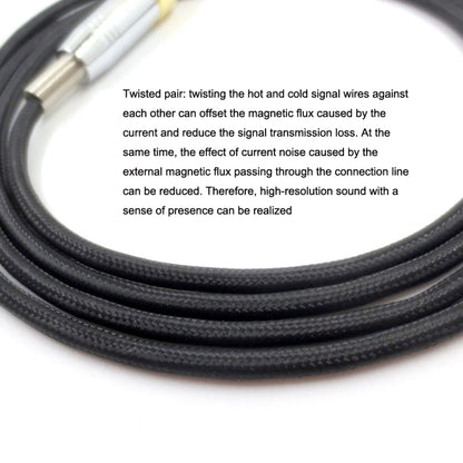 1.2m For K240 / K141 / K271 / K702 / Q701 / K712 Headphone Cable Mini Cartoon Head Upgrade Line(Black) - Headset Accessories by buy2fix | Online Shopping UK | buy2fix