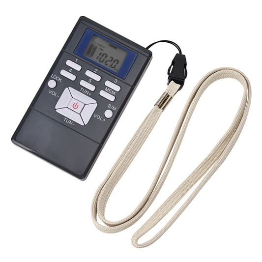 HanRongda HRD-109 Portable Mini FM Radio Conference Receiver(Silver Gray) - Radio Player by buy2fix | Online Shopping UK | buy2fix