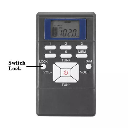 HanRongda HRD-109 Portable Mini FM Radio Conference Receiver(Silver Gray) - Radio Player by buy2fix | Online Shopping UK | buy2fix
