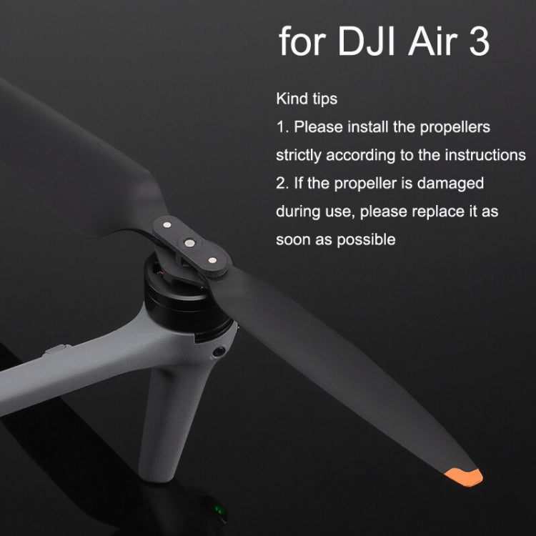 Original DJI Air 3 / 3S 1pair Noise Reduction Propeller(Black) - DIY Propeller by DJI | Online Shopping UK | buy2fix