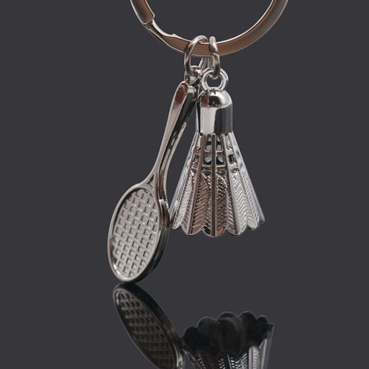 2pcs Simulated Badminton Metal Key Chain Arena Club Gift(Small) by buy2fix