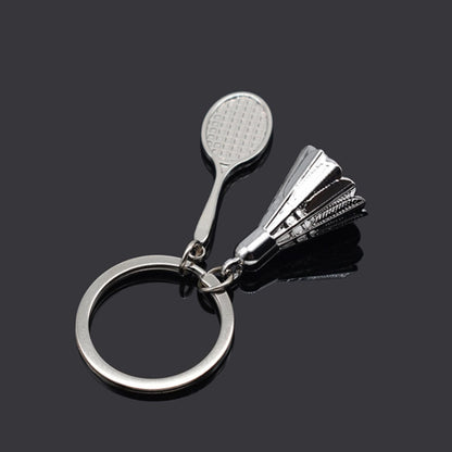 2pcs Simulated Badminton Metal Key Chain Arena Club Gift(Small) by buy2fix