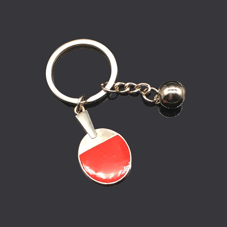 2pcs Table Tennis Metal Keychain Small Gift(BY-030) by buy2fix
