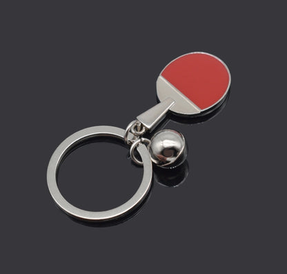 2pcs Table Tennis Metal Keychain Small Gift(BY-030) by buy2fix