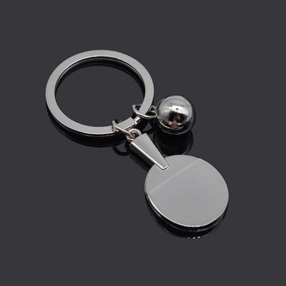 2pcs Table Tennis Metal Keychain Small Gift(BY-030) by buy2fix
