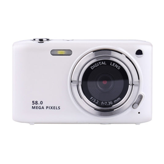 2.88 Inch IPS Screen HD Digital Camera 16X Zoom Portable CCD Camera(White) - Video Cameras by buy2fix | Online Shopping UK | buy2fix